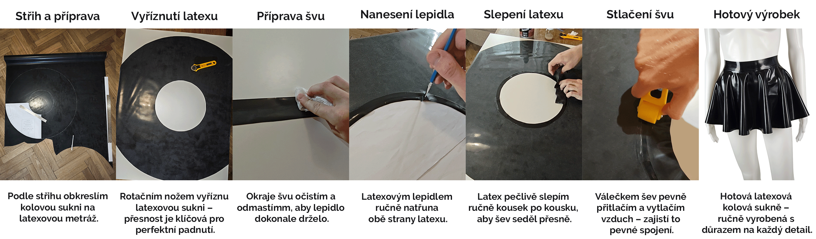 Výroba sukně